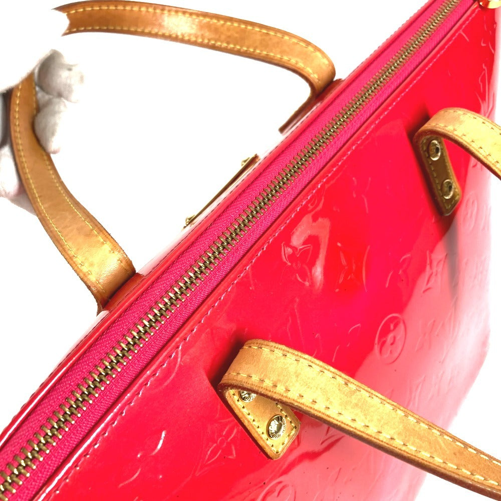 LOUIS VUITTON M93669 Monogram Vernis Bellevue PM กระเป๋าโท้ท กระเป๋าถือ แคนวาส Monogram Vernis ยูนิเซ็กส์ Rose Pop สีชมพู