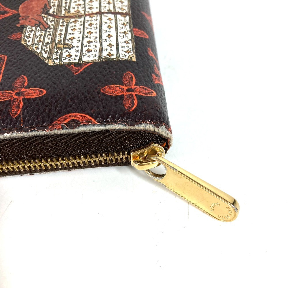 LOUIS VUITTON M63883 Monogram Catogram Zippy Coin Purse กระเป๋าใส่เหรียญ กระเป๋าสตางค์ แบบซิปรอบ กล่องใส่เหรียญ Monogram Canvas Unisex สีน้ำตาล
