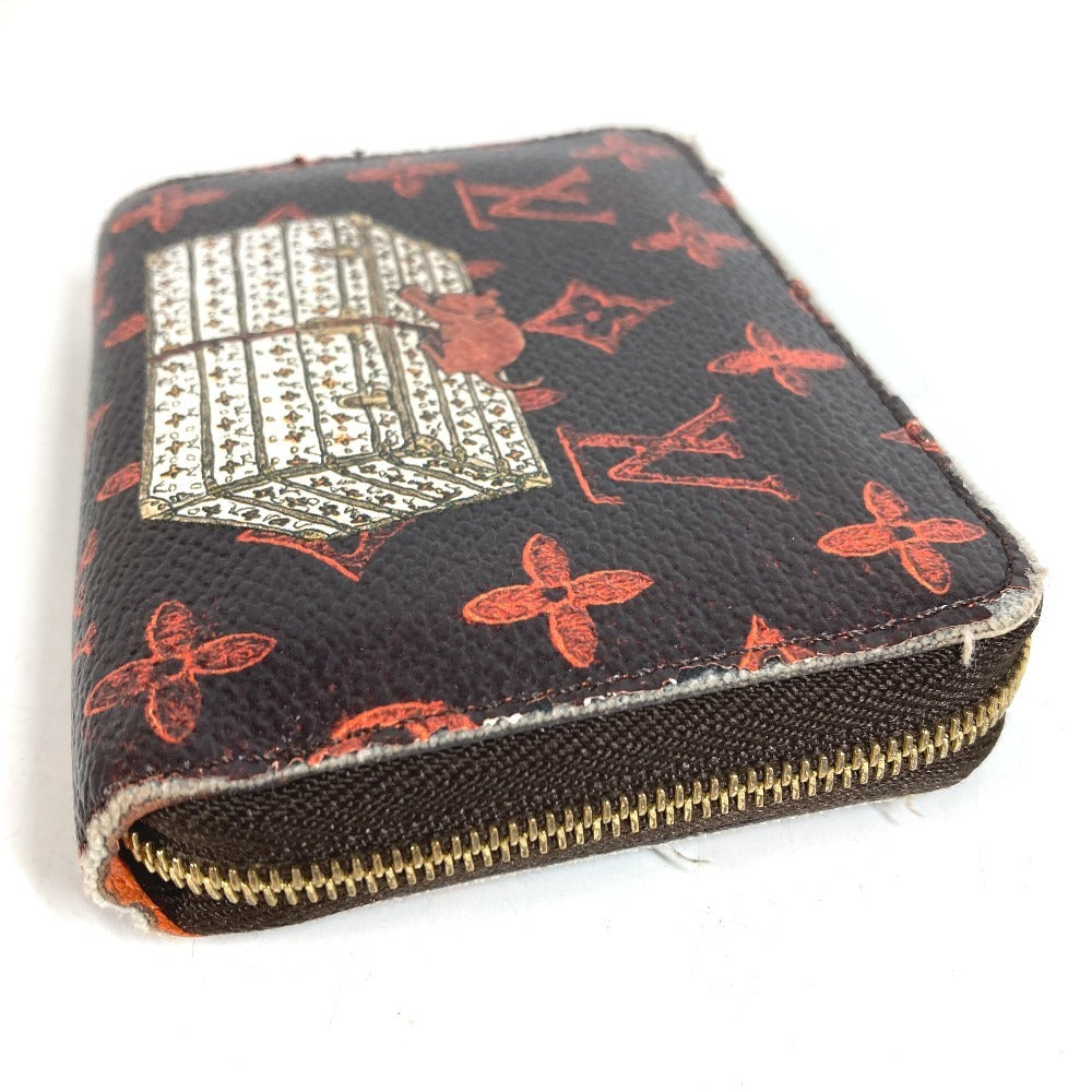 LOUIS VUITTON M63883 Monogram Catogram Zippy Coin Purse กระเป๋าใส่เหรียญ กระเป๋าสตางค์ แบบซิปรอบ กล่องใส่เหรียญ Monogram Canvas Unisex สีน้ำตาล
