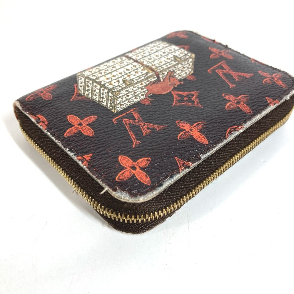 LOUIS VUITTON M63883 Monogram Catogram Zippy Coin Purse กระเป๋าใส่เหรียญ กระเป๋าสตางค์ แบบซิปรอบ กล่องใส่เหรียญ Monogram Canvas Unisex สีน้ำตาล