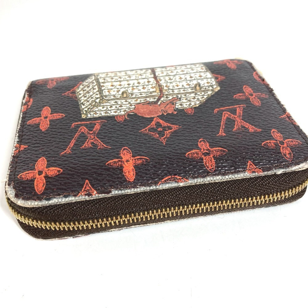 LOUIS VUITTON M63883 Monogram Catogram Zippy Coin Purse กระเป๋าใส่เหรียญ กระเป๋าสตางค์ แบบซิปรอบ กล่องใส่เหรียญ Monogram Canvas Unisex สีน้ำตาล
