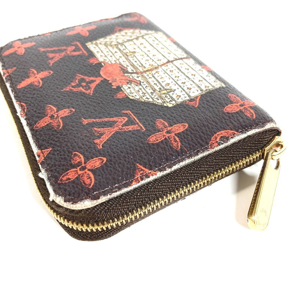 LOUIS VUITTON M63883 Monogram Catogram Zippy Coin Purse กระเป๋าใส่เหรียญ กระเป๋าสตางค์ แบบซิปรอบ กล่องใส่เหรียญ Monogram Canvas Unisex สีน้ำตาล