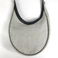HERMES Sac Roulis MM Shoulder Bag Leather/Canvas Unisex Navy