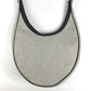 HERMES Sac Roulis MM Shoulder Bag Leather/Canvas Unisex Navy