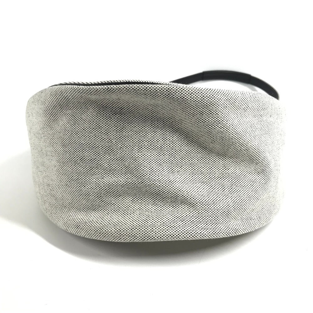 HERMES Sac Roulis MM Shoulder Bag Leather/Canvas Unisex Navy