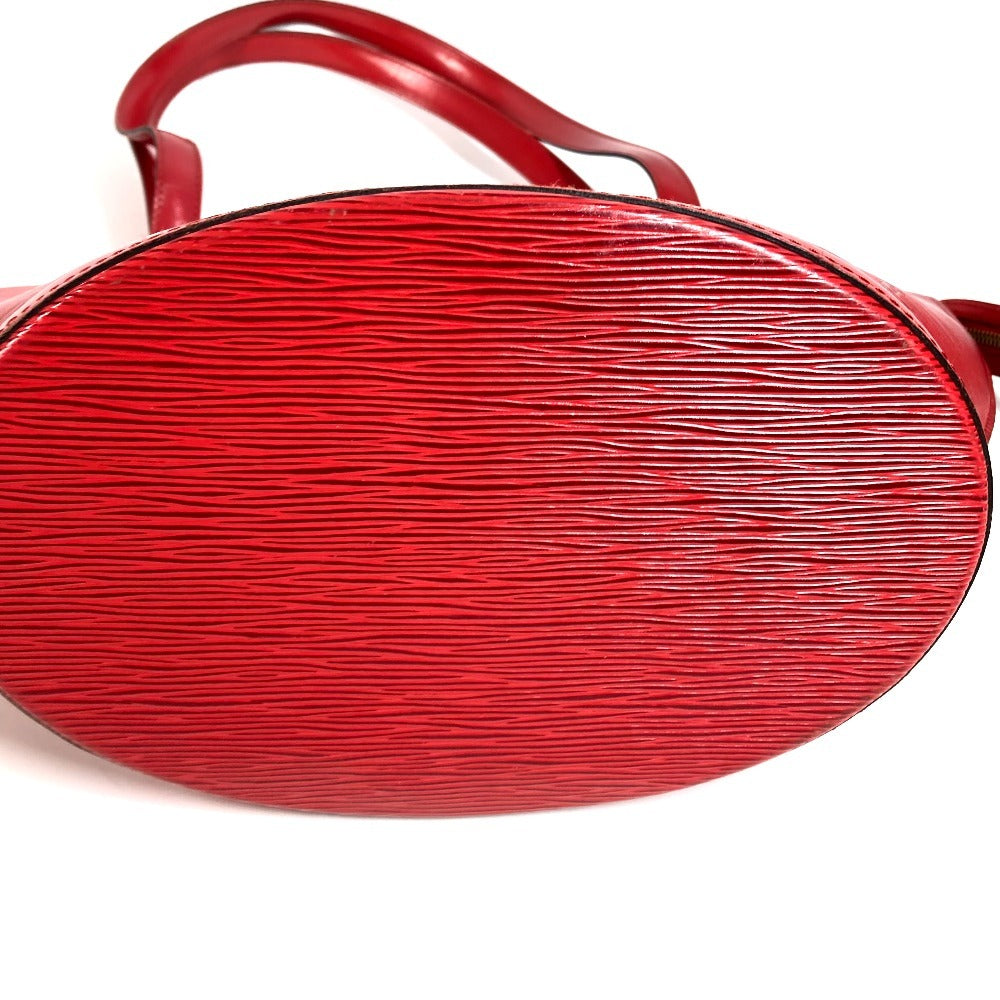 LOUIS VUITTON M52267 Epi Saint-Jacques Shopping Bag กระเป๋าสะพายไหล่หนัง Epi สำหรับผู้หญิง สีแดงคาสติเลียน แดง