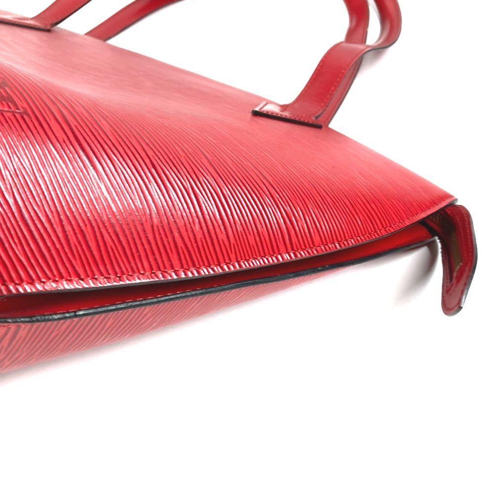 LOUIS VUITTON M52267 Epi Saint-Jacques Shopping Bag กระเป๋าสะพายไหล่หนัง Epi สำหรับผู้หญิง สีแดงคาสติเลียน แดง