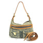 LOUIS VUITTON M95049 Monogram Denim Baggy PM Baggy PM Shoulder Bag Pocket Bag 2WAY Bag Shoulder Bag Monogram Denim Women's Blue