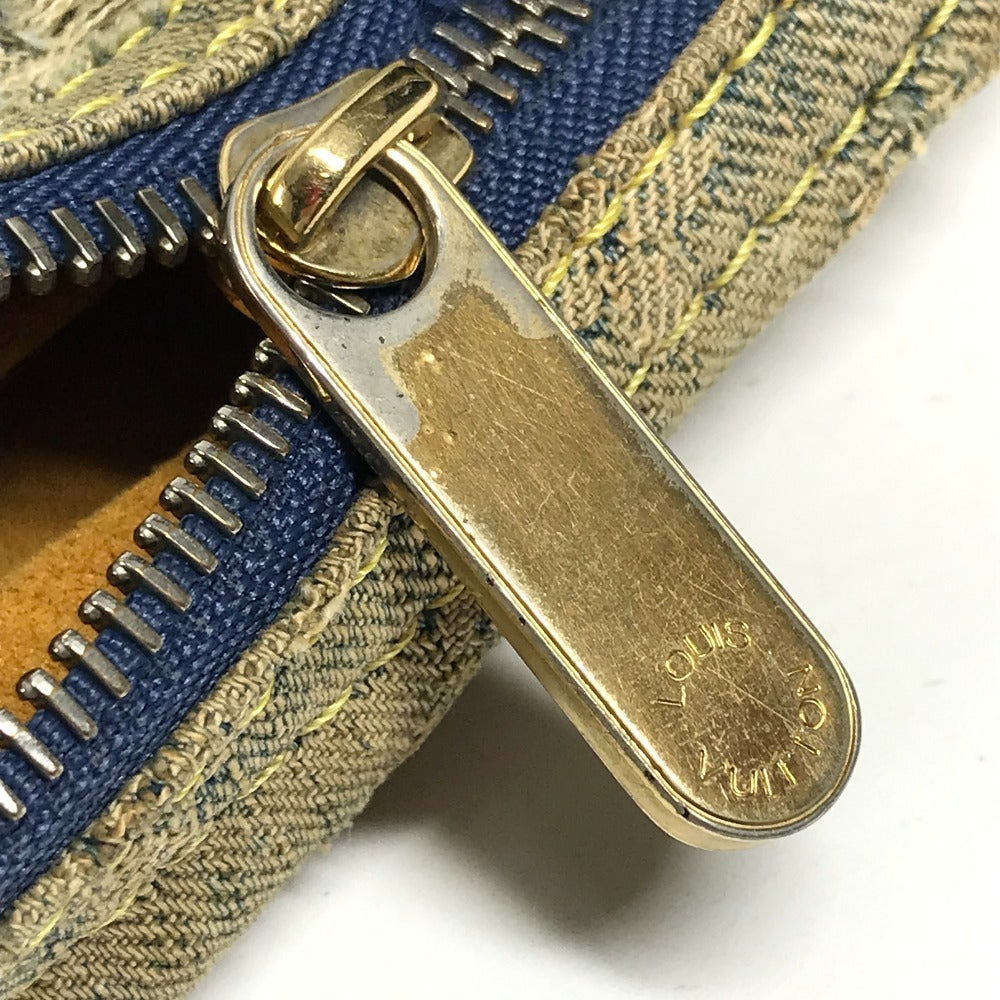 LOUIS VUITTON M95049 Monogram Denim Baggy PM Baggy PM Shoulder Bag Pocket Bag 2WAY Bag Shoulder Bag Monogram Denim Women's Blue