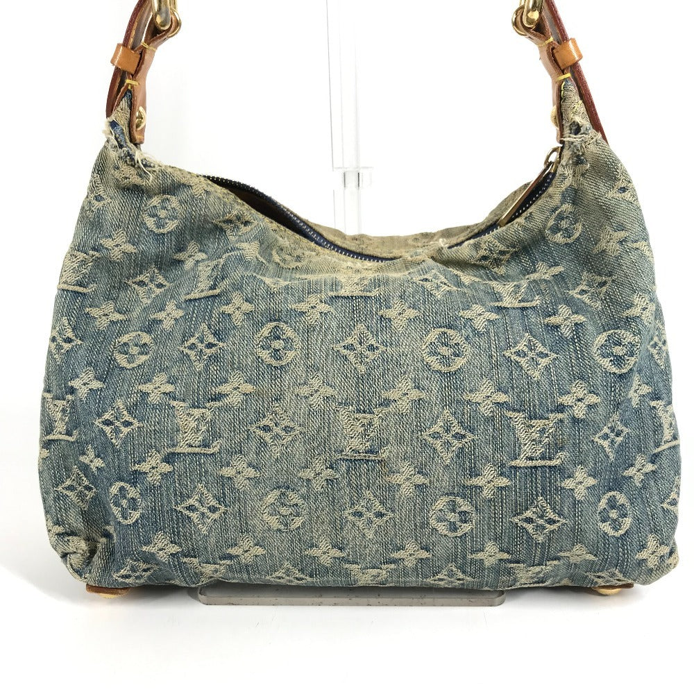 LOUIS VUITTON M95049 Monogram Denim Baggy PM Baggy PM Shoulder Bag Pocket Bag 2WAY Bag Shoulder Bag Monogram Denim Women's Blue