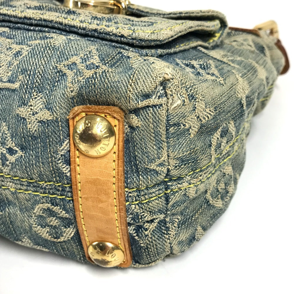 LOUIS VUITTON M95049 Monogram Denim Baggy PM Baggy PM Shoulder Bag Pocket Bag 2WAY Bag Shoulder Bag Monogram Denim Women's Blue