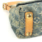 LOUIS VUITTON M95049 Monogram Denim Baggy PM Baggy PM Shoulder Bag Pocket Bag 2WAY Bag Shoulder Bag Monogram Denim Women's Blue