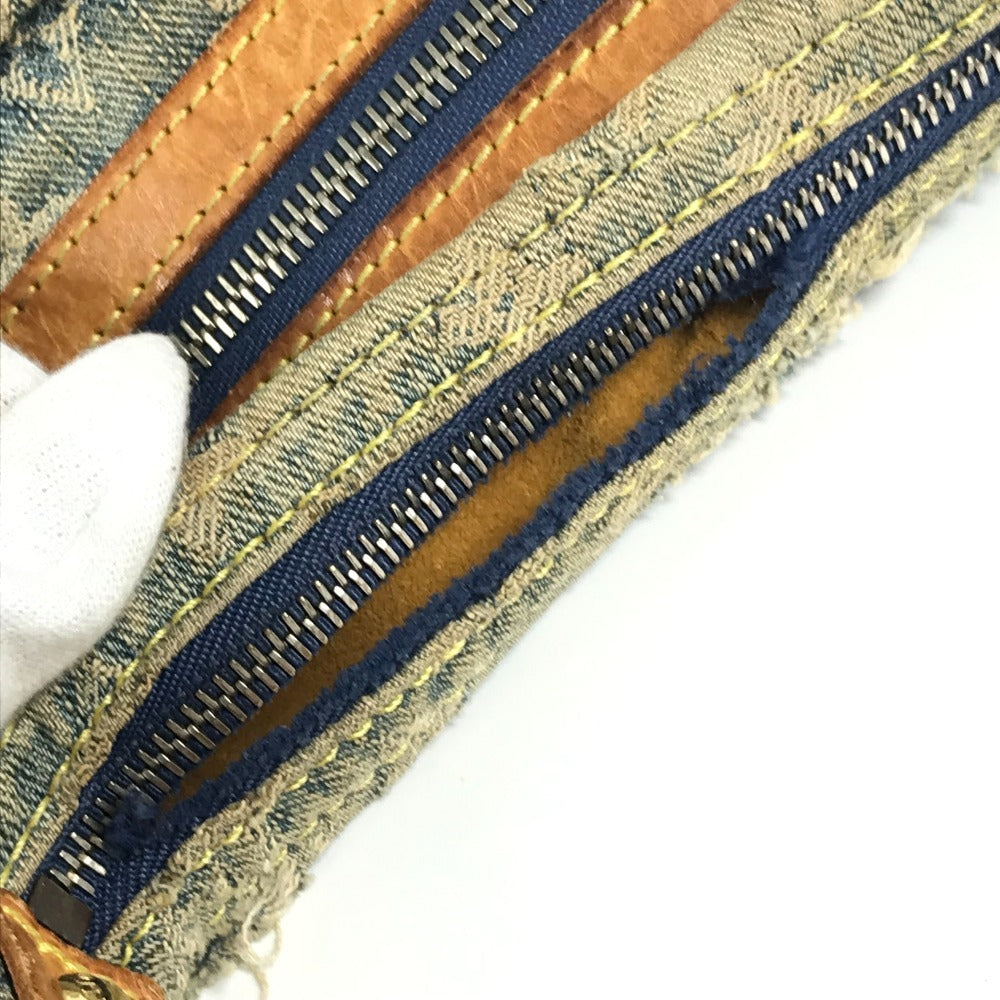 LOUIS VUITTON M95049 Monogram Denim Baggy PM Baggy PM Shoulder Bag Pocket Bag 2WAY Bag Shoulder Bag Monogram Denim Women's Blue