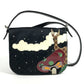 LOUIS VUITTON M92273 Monogram Satin Contes de Fées Musette Crossbody Flap Bag Pouch Shoulder Bag Satin Canvas Women's Black