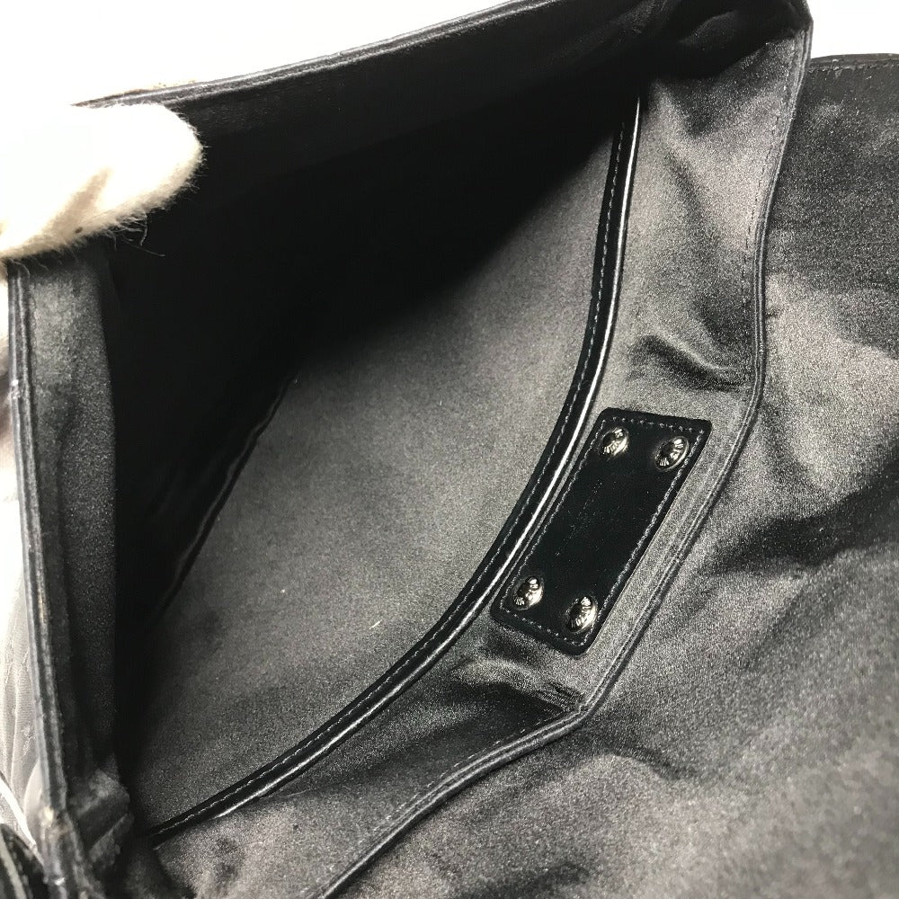 LOUIS VUITTON M92273 Monogram Satin Contes de Fées Musette Crossbody Flap Bag Pouch Shoulder Bag Satin Canvas Women's Black