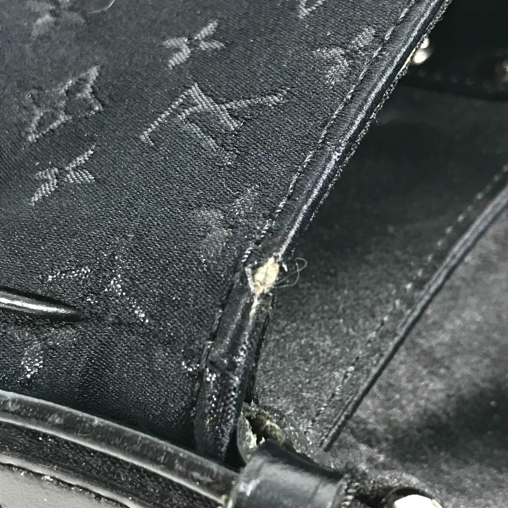LOUIS VUITTON M92273 Monogram Satin Contes de Fées Musette Crossbody Flap Bag Pouch Shoulder Bag Satin Canvas Women's Black