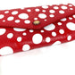 LOUIS VUITTON M81909 Monogram LV x YK Yayoi Kusama Portefeuille Sarah NM Kusama Yayoi Dots ลายจุด กระเป๋าสตางค์แบบพับสองทบมีฝาพับ หนังแท้ ยูนิเซ็กส์ สีแดง