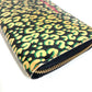 LOUIS VUITTON M91475 Vernis Leopard ลายเสือดาว Zippy Wallet กระเป๋าสตางค์ใบยาว มีซิปรอบ หนังแก้ว ยูนิเซ็กส์ สีดำ