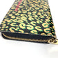 LOUIS VUITTON M91475 Vernis Leopard ลายเสือดาว Zippy Wallet กระเป๋าสตางค์ใบยาว มีซิปรอบ หนังแก้ว ยูนิเซ็กส์ สีดำ