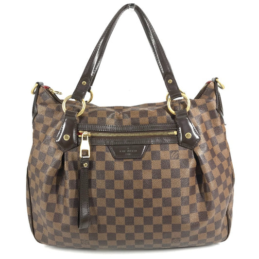 LOUIS VUITTON Ｎ41131 ダミエ イーヴォラMM イーヴォラ MM カバン トートバッグ 肩掛け ショルダーバッグ ダミエキャンバス ユニセックス エベヌ ブラウン