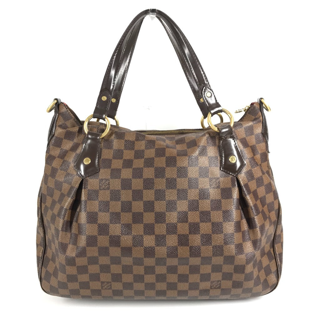 LOUIS VUITTON Ｎ41131 ダミエ イーヴォラMM イーヴォラ MM カバン トートバッグ 肩掛け ショルダーバッグ ダミエキャンバス ユニセックス エベヌ ブラウン