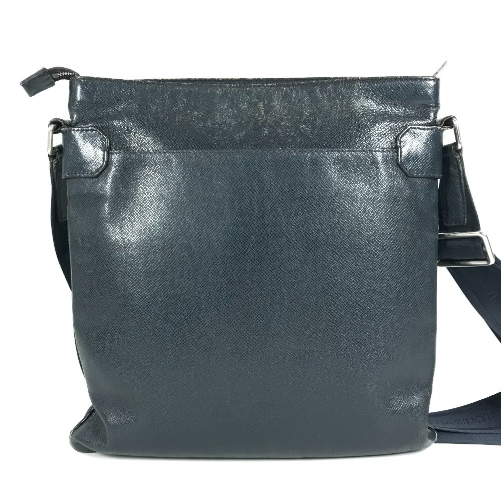 LOUIS VUITTON M32629 タイガ サシャ カバン 斜め掛け ポシェット ショルダーバッグ タイガレザー ユニセックス ボレアル ネイビー