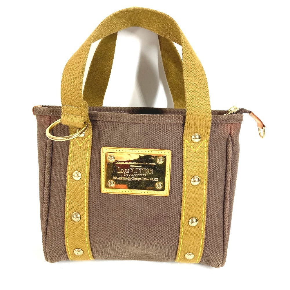 LOUIS VUITTON M40089 Antigua Cabas PM คาบาส พีเอ็ม กระเป๋าถือ กระเป๋าสะพาย กระเป๋าโท้ท แคนวาส ยูนิเซ็กส์ สีน้ำตาล