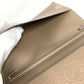 HERMES EA Zip ระบบสมุดแพลนเนอร์ EA Zip เครื่องเขียน มีช่องเก็บของ ปกสมุดแพลนเนอร์ หนัง ยูนิเซ็กส์ สี Etoupe สีเทา