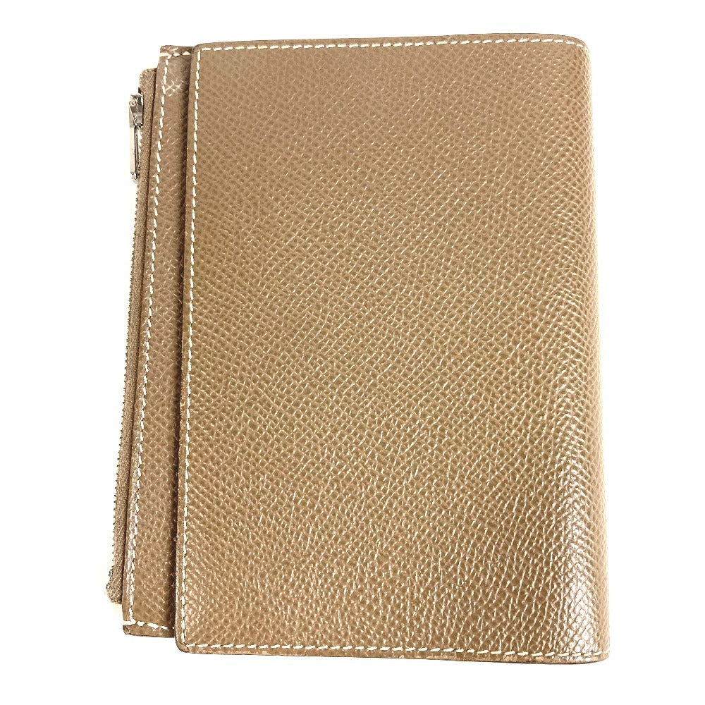 HERMES EA Zip ระบบสมุดแพลนเนอร์ EA Zip เครื่องเขียน มีช่องเก็บของ ปกสมุดแพลนเนอร์ หนัง ยูนิเซ็กส์ สี Etoupe สีเทา