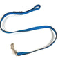 HERMES Pavane Dog Collar & Lead Set, Pair Accessories, Pet Dog, Collar, Leather, Unisex, Blue