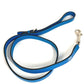 HERMES Pavane Dog Collar & Lead Set, Pair Accessories, Pet Dog, Collar, Leather, Unisex, Blue
