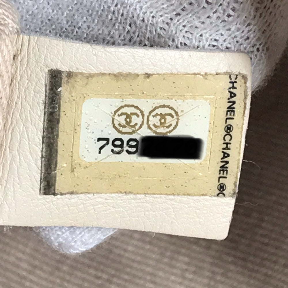 CHANEL Camellia Logo Bag Tote Bag Shoulder Bag Leather Unisex Beige