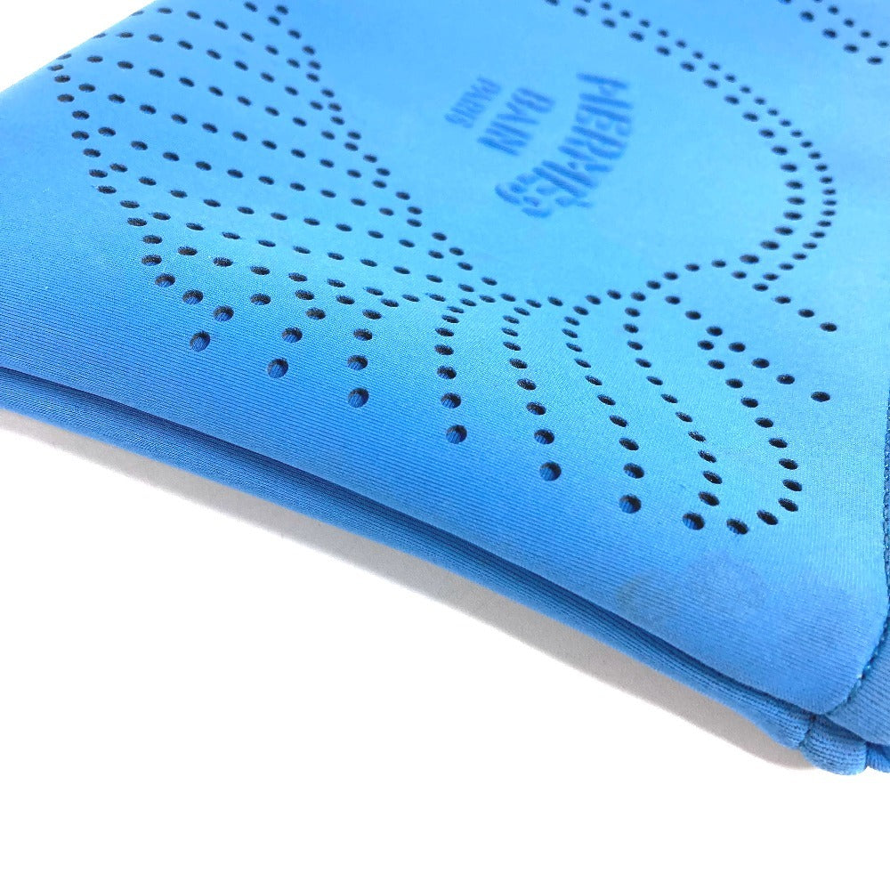 HERMES NeoBain Kanoe H PM กระเป๋าเครื่องสำอาง กระเป๋าอเนกประสงค์ กระเป๋าผ้าโพลีเอไมด์ ใช้ได้ทั้งชายและหญิง สีน้ำเงิน