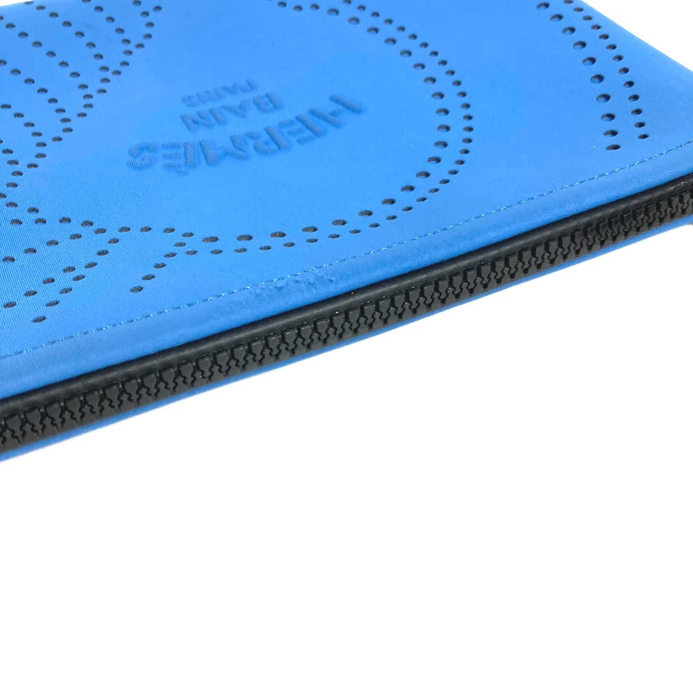 HERMES NeoBain Kanoe H PM กระเป๋าเครื่องสำอาง กระเป๋าอเนกประสงค์ กระเป๋าผ้าโพลีเอไมด์ ใช้ได้ทั้งชายและหญิง สีน้ำเงิน