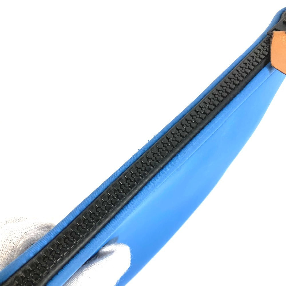 HERMES NeoBain Kanoe H PM กระเป๋าเครื่องสำอาง กระเป๋าอเนกประสงค์ กระเป๋าผ้าโพลีเอไมด์ ใช้ได้ทั้งชายและหญิง สีน้ำเงิน