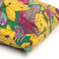 HERMES Vintage Bird Pattern Floral Pattern Bag Tote Bag Shoulder Bag Cotton Unisex Green