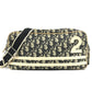 Dior Vintage Trotter Logo NO2 Bag Crossbody Pochette Shoulder Bag PVC/Canvas/Suede Unisex Black