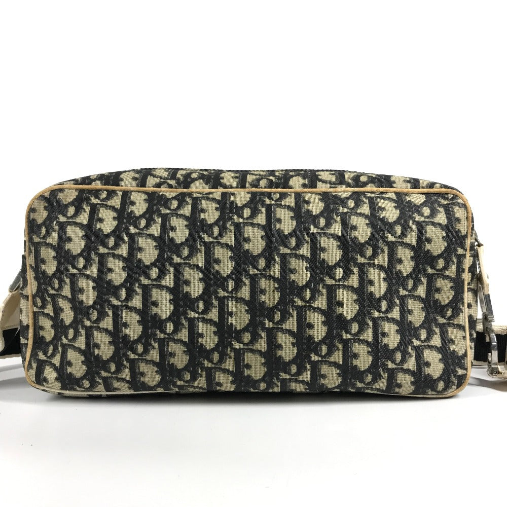 Dior Vintage Trotter Logo NO2 Bag Crossbody Pochette Shoulder Bag PVC/Canvas/Suede Unisex Black
