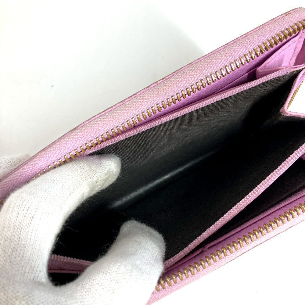 GUCCI 499337 BOSCO กระเป๋าสตางค์ใบยาวซิปรอบ หนัง ยูนิเซ็กส์ สีชมพู