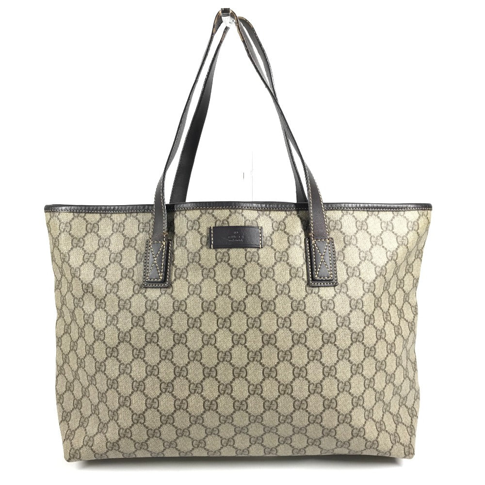 GUCCI 211137 GG Logo Shoulder Bag Tote Bag Shoulder Bag GG Supreme Canvas Unisex Beige
