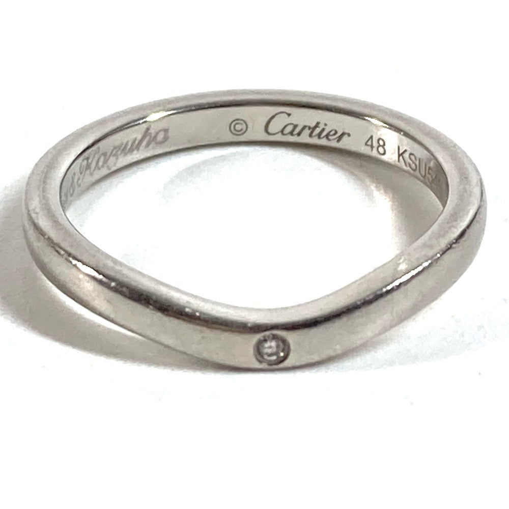 CARTIER แหวนเพชร Ballerine 1PD เครื่องประดับ แพลทินัม รุ่น Pt950 สำหรับผู้หญิง สีเงิน