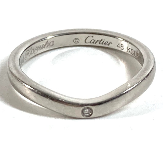 CARTIER ダイヤ ダイヤモンド バレリーナ 1PD アクセサリー ジュエリー プラチナ リング・指輪 Pt950 レディース シルバー
