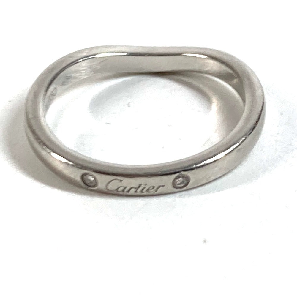 CARTIER แหวนเพชร Ballerine 1PD เครื่องประดับ แพลทินัม รุ่น Pt950 สำหรับผู้หญิง สีเงิน
