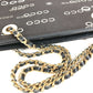 CHANEL วินเทจ CC โคโค่มาร์ค โลโก้ กระเป๋าถือทรงแฟลต กระเป๋าสะพายโซ่ กระเป๋าสะพายไหล่ กระเป๋าโท้ท โซ่คู่ กระเป๋าสะพายหนัง/แคนวาส ยูนิเซ็กส์ สีดำ