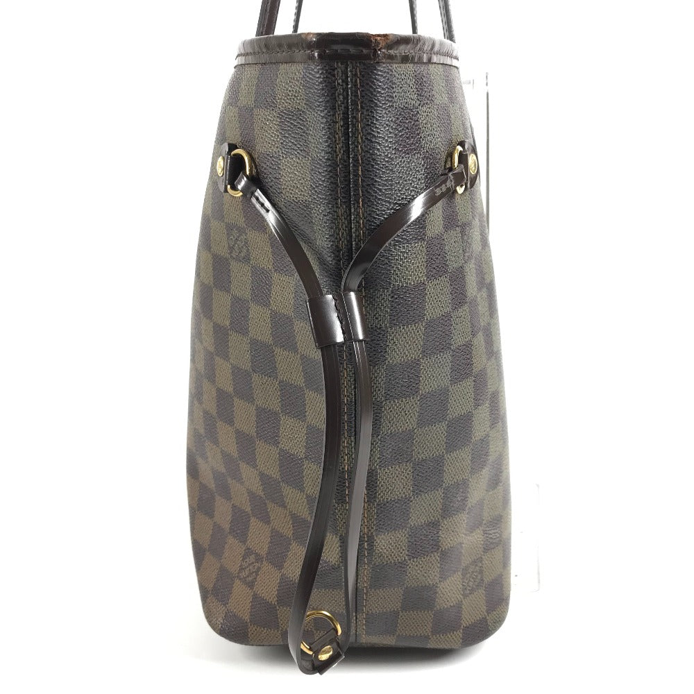 LOUIS VUITTON N51105 Damier Neverfull MM Neverfull MM Handbag Bag Shoulder Bag Tote Bag Damier Canvas Unisex Ebene Brown