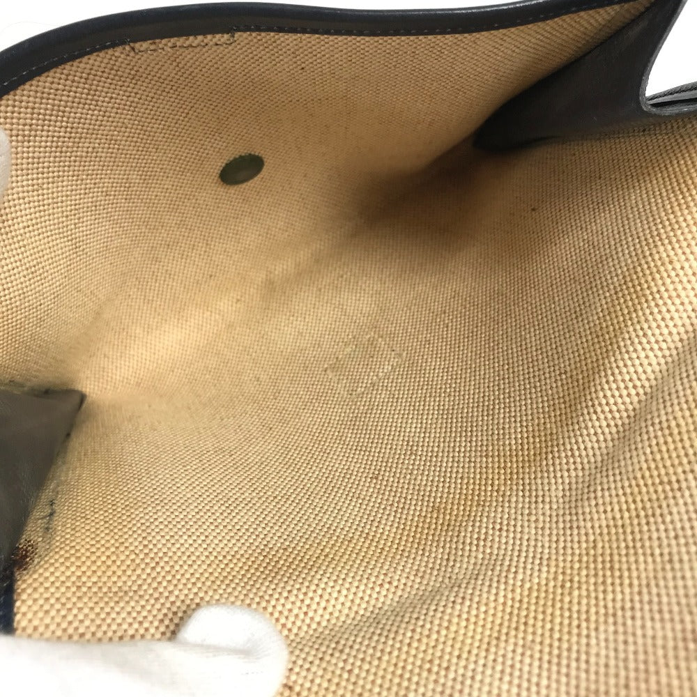 HERMES ヴィンテージ サコ カバン 肩掛け ポーチ付き ショルダーバッグ レザー/キャンバス ユニセックス ベージュ