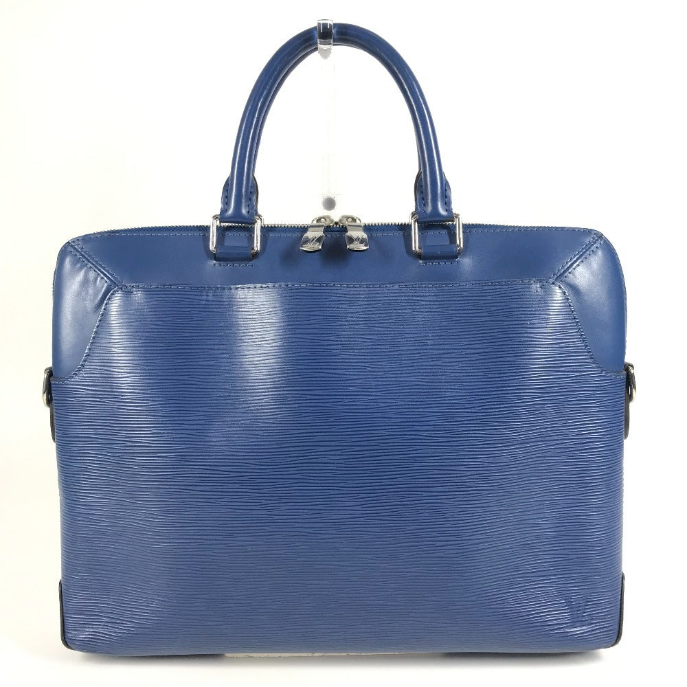 LOUIS VUITTON M51691 エピ オリバー ハンドバッグ カバン トートバッグ 書類バッグ ブリーフケース ビジネスバッグ エピレザー メンズ ブルー
