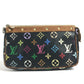 LOUIS VUITTON モノグラムマルチカラー ポシェットアクセソワール カバン ポーチ ショルダーバッグ モノグラムマルチカラーキャンバス レディース ノワール ブラック