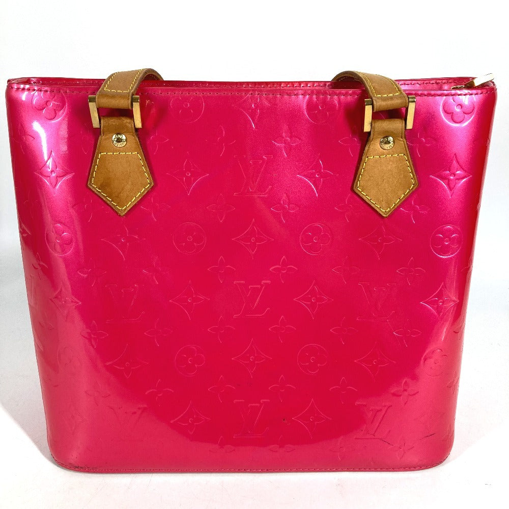 LOUIS VUITTON M91219 モノグラムヴェルニ ヒューストン カバン トートバッグ ショルダーバッグ ハンドバッグ モノグラムヴェルニキャンバス ユニセックス フューシャ ピンク
