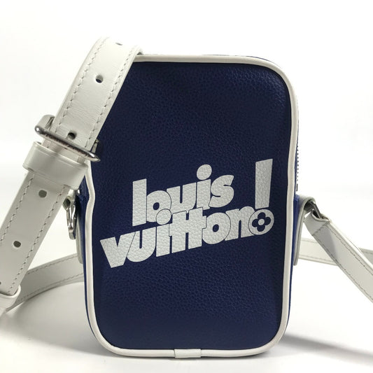 LOUIS VUITTON M45893 エブリディLV ダヌーヴPPM ダヌーヴ PPM カバン 肩掛け ポーチ付き ショルダーバッグ レザー ユニセックス ブルー